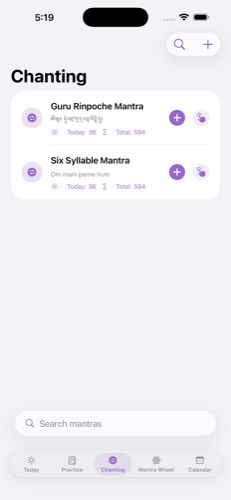 Mantra chanting counter